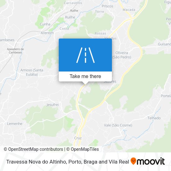 Travessa Nova do Altinho mapa