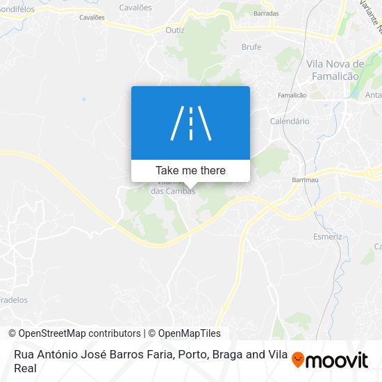 Rua António José Barros Faria map