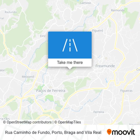 Rua Caminho de Fundo mapa