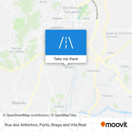 Rua dos Anhinhos map