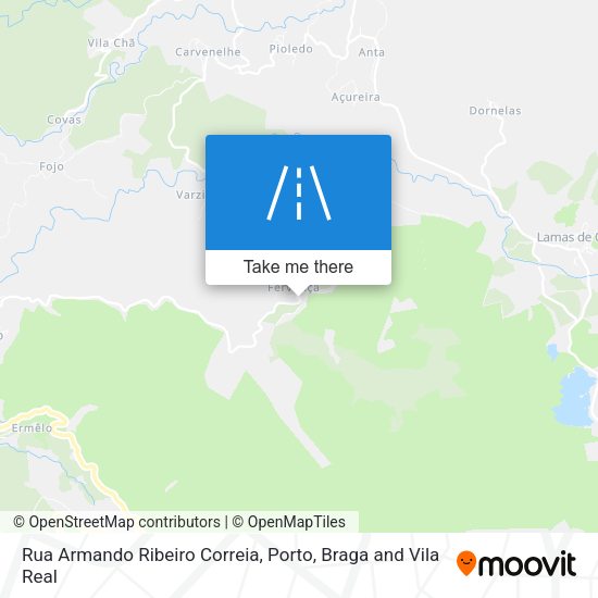Rua Armando Ribeiro Correia mapa