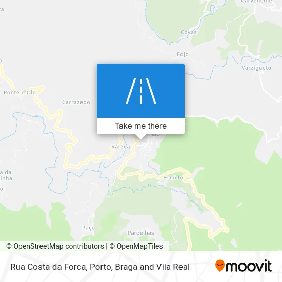 Rua Costa da Forca map