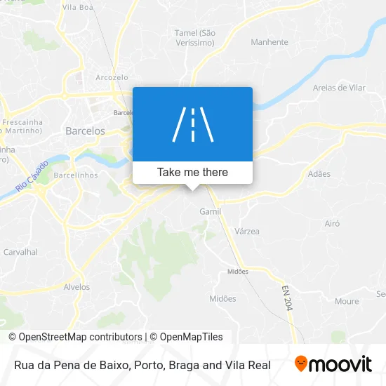 Rua da Pena de Baixo map