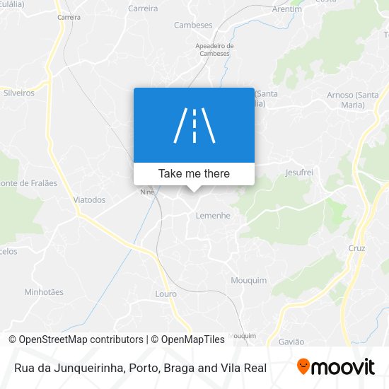 Rua da Junqueirinha mapa