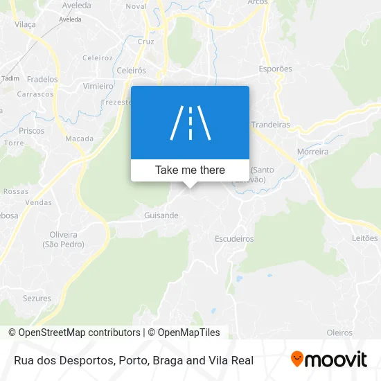 Rua dos Desportos map