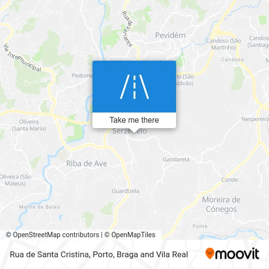 Rua de Santa Cristina map