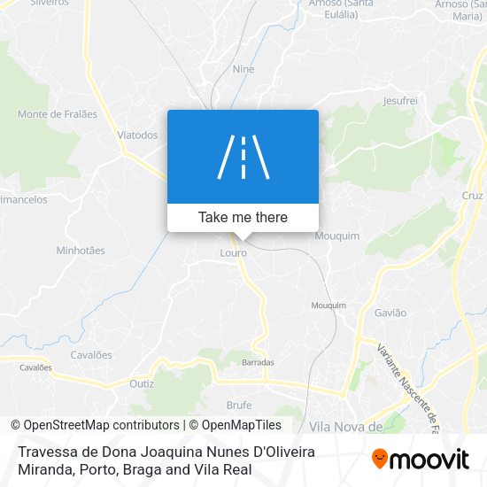 Travessa de Dona Joaquina Nunes D'Oliveira Miranda mapa