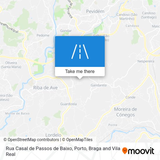 Rua Casal de Passos de Baixo map