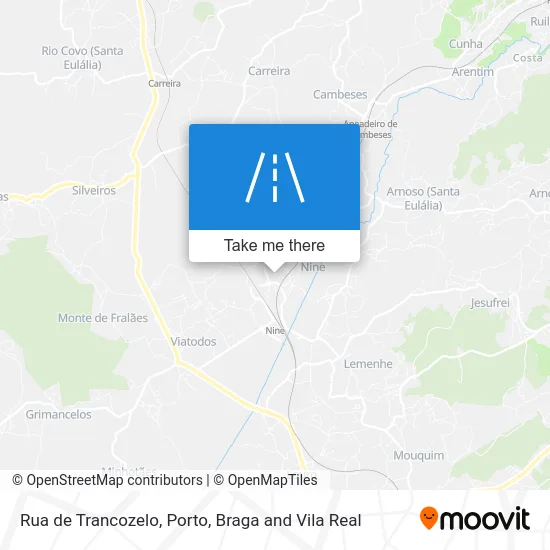 Rua de Trancozelo map