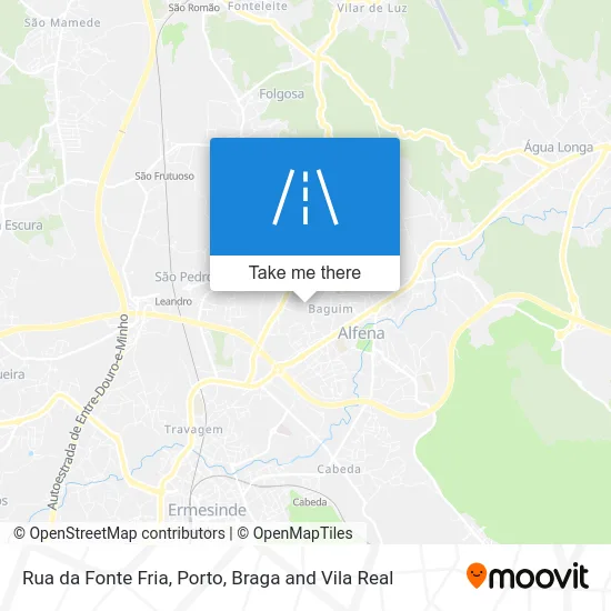 Rua da Fonte Fria map
