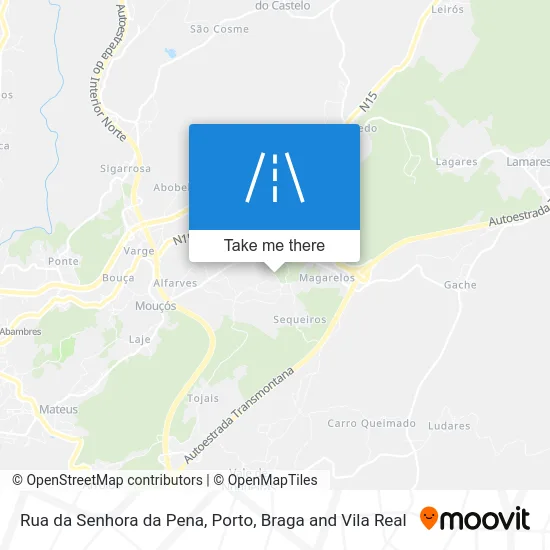 Rua da Senhora da Pena map