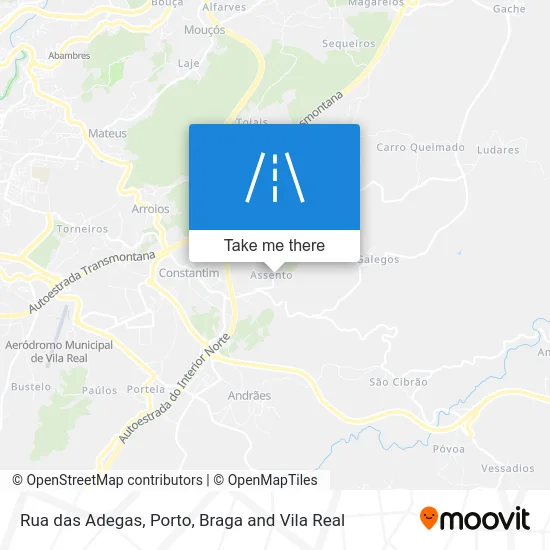 Rua das Adegas map
