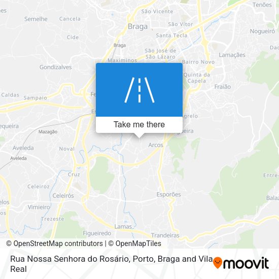 Rua Nossa Senhora do Rosário mapa