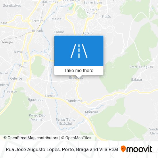 Rua José Augusto Lopes mapa