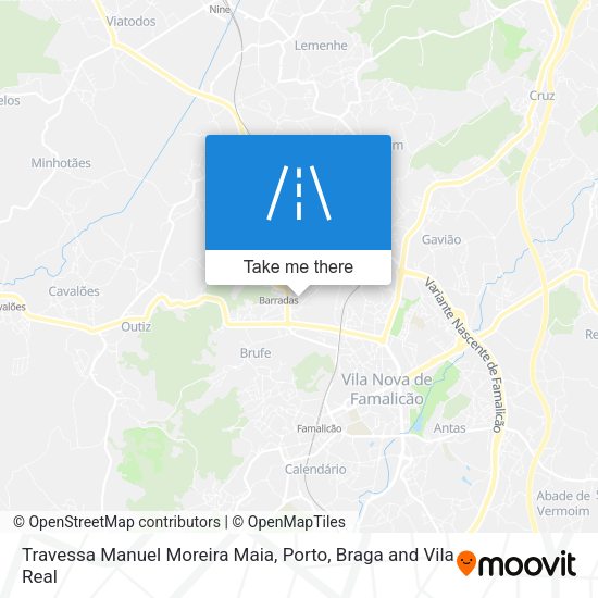 Travessa Manuel Moreira Maia mapa