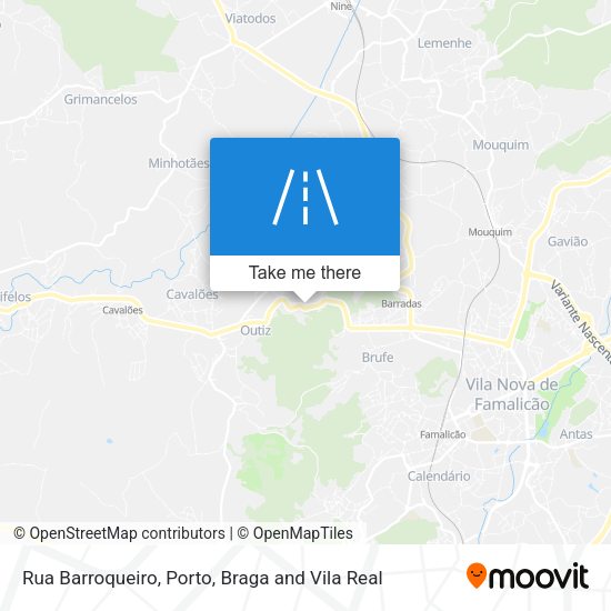 Rua Barroqueiro mapa