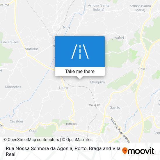 Rua Nossa Senhora da Agonia mapa