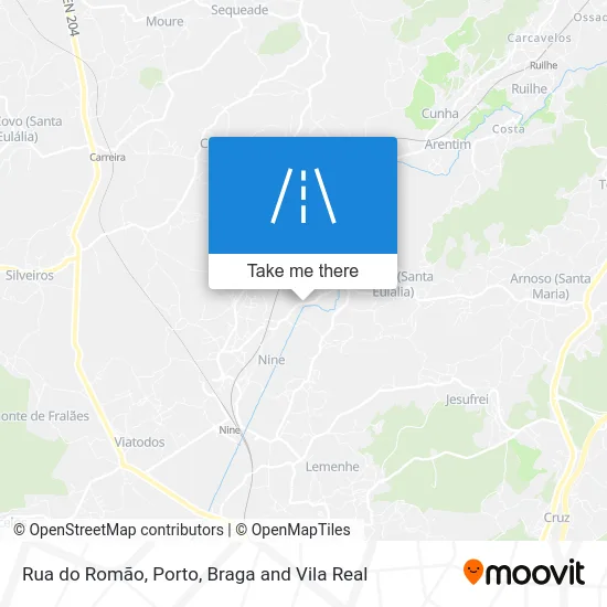 Rua do Romão map