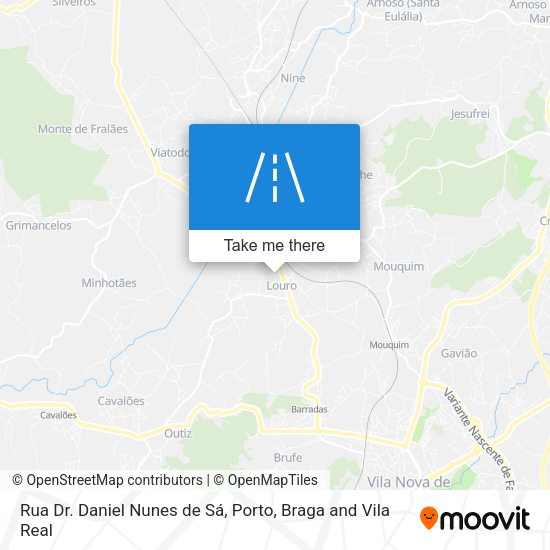 Rua Dr. Daniel Nunes de Sá mapa