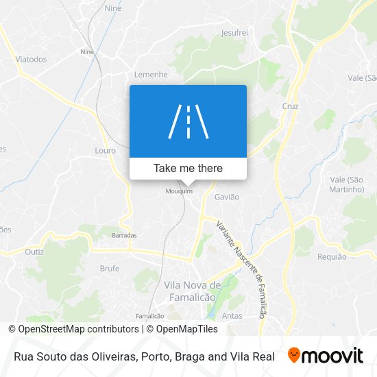 Rua Souto das Oliveiras map