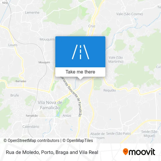 Rua de Moledo map