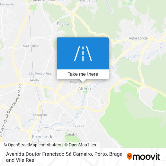 Avenida Doutor Francisco Sá Carneiro map
