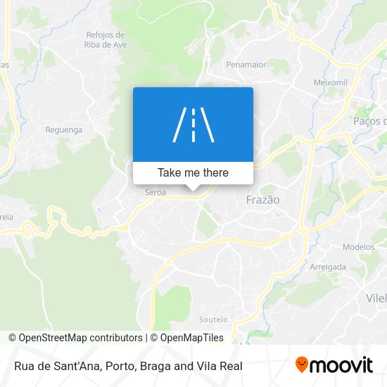 Rua de Sant'Ana mapa