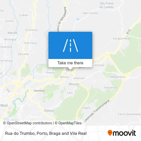 Rua do Trumbo map