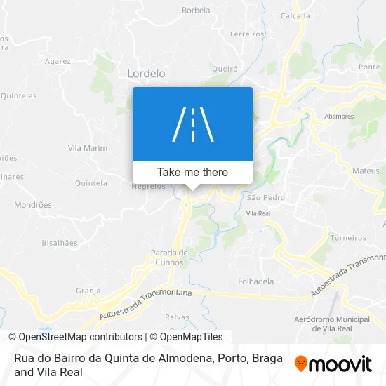 Rua do Bairro da Quinta de Almodena map