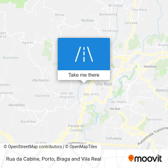 Rua da Cabine map