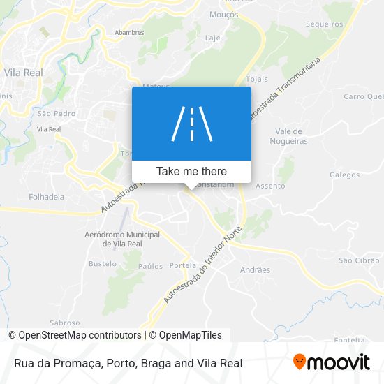 Rua da Promaça map