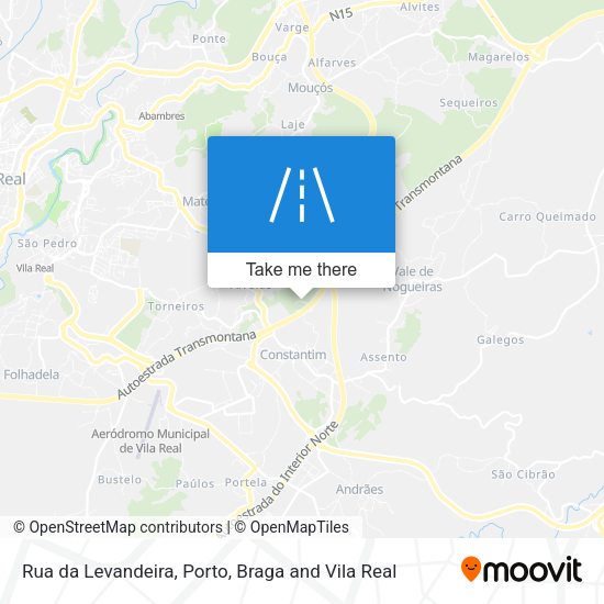 Rua da Levandeira mapa