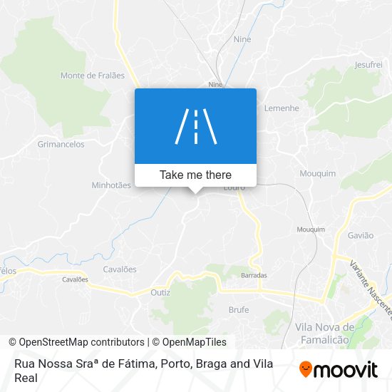 Rua Nossa Sraª de Fátima mapa