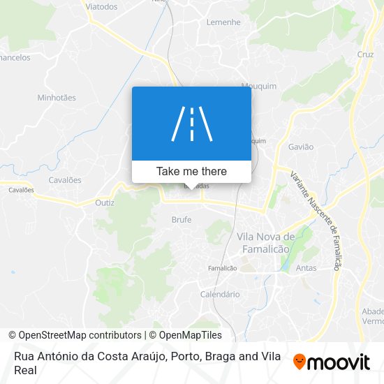 Rua António da Costa Araújo map