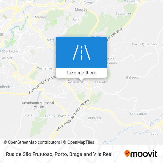 Rua de São Frutuoso map