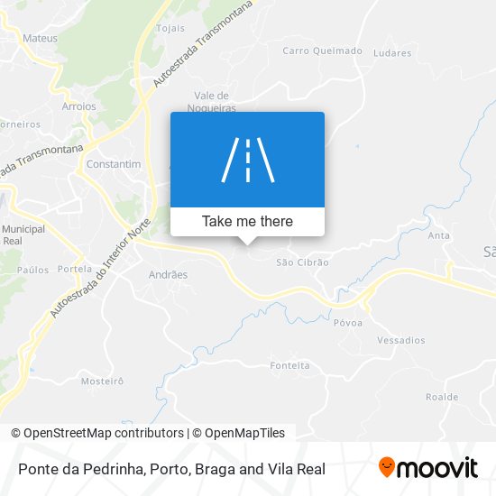 Ponte da Pedrinha map