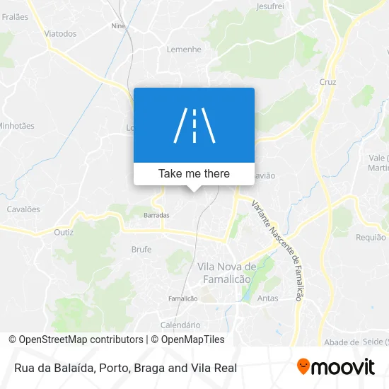 Rua da Balaída map