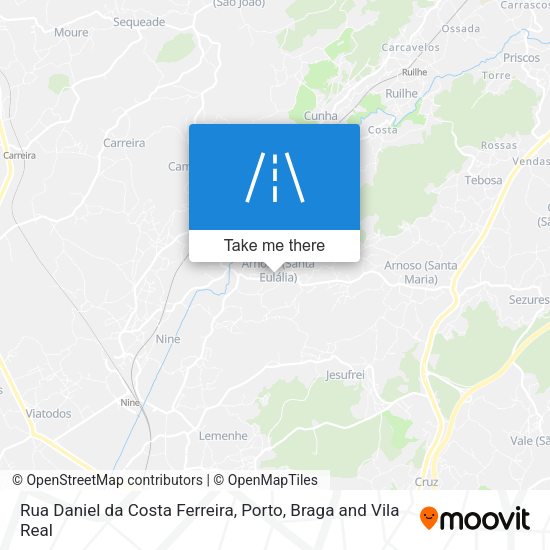 Rua Daniel da Costa Ferreira mapa