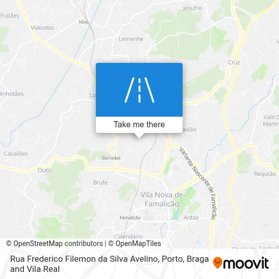 Rua Frederico Filemon da Silva Avelino map