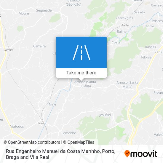 Rua Engenheiro Manuel da Costa Marínho mapa