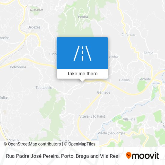 Rua Padre José Pereira map