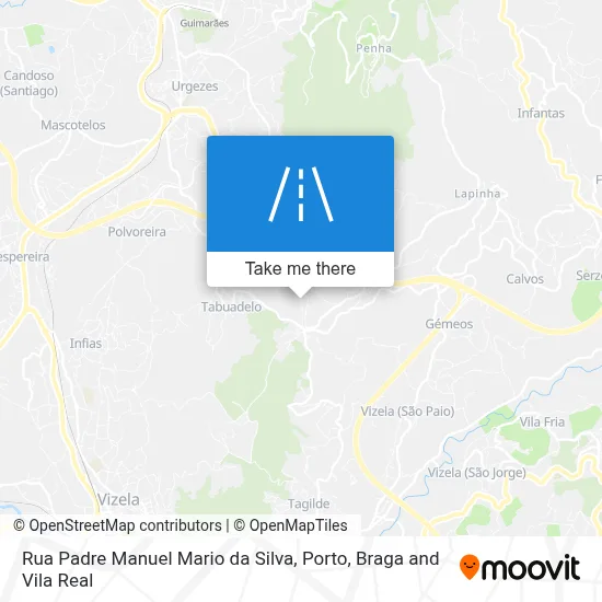 Rua Padre Manuel Mario da Silva map
