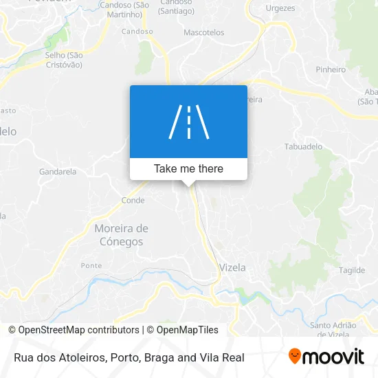 Rua dos Atoleiros map