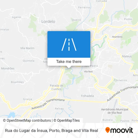Rua do Lugar da Ínsua map
