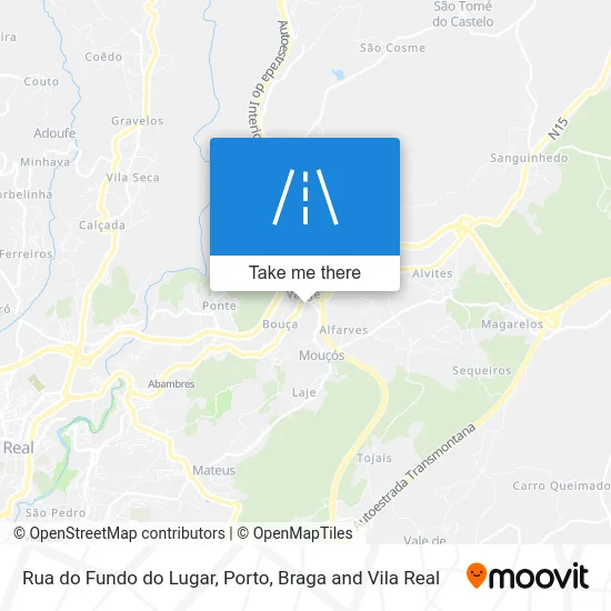 Rua do Fundo do Lugar map