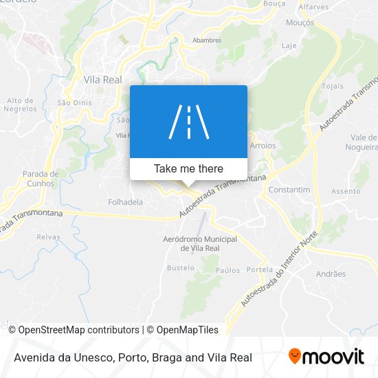 Avenida da Unesco mapa