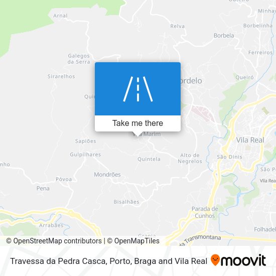 Travessa da Pedra Casca mapa