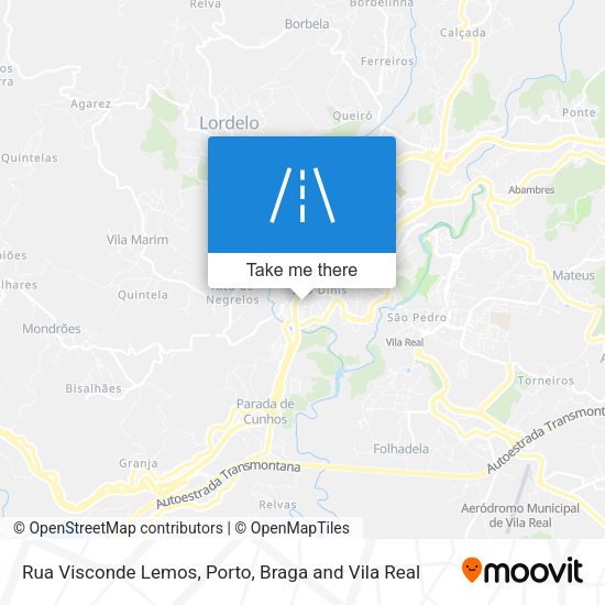 Rua Visconde Lemos mapa