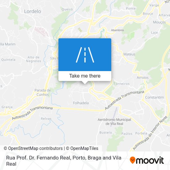 Rua Prof. Dr. Fernando Real mapa
