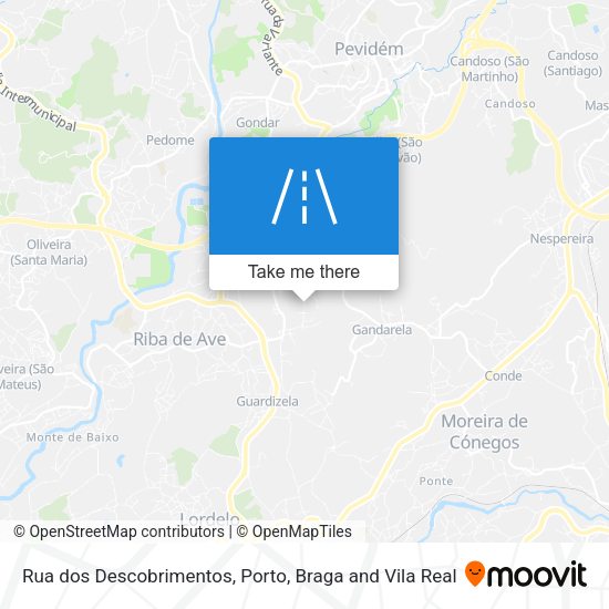 Rua dos Descobrimentos mapa